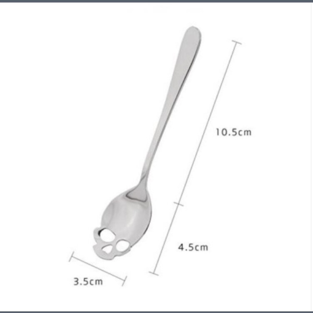 💀 1 Awesome Premium Skeleton Skull Sugar Spoon 💀 - Picture 6 of 13